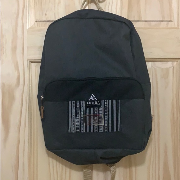 AKABA Yael Black Backpack New! Handmade! - Picture 1 of 3